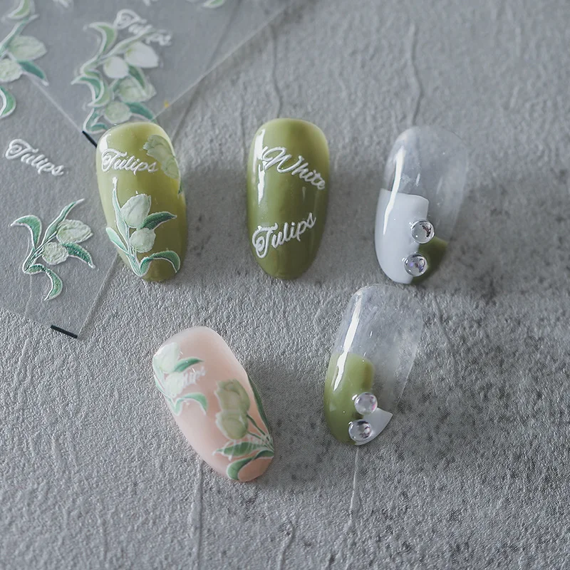 

1 шт., самоклеящиеся 3D-Наклейки для ногтей