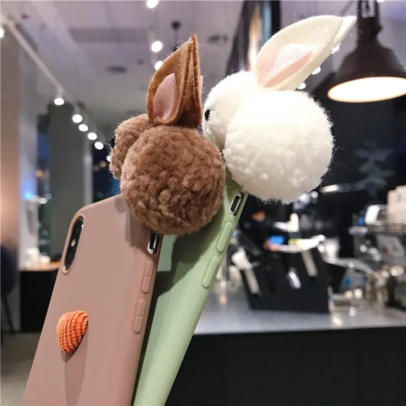 Мягкий силиконовый чехол с кроликом для телефона Xiaomi Mi A3 CC9 Lite cc9e mi 9 se 8 lite MIX3 2S 5X 6X A1