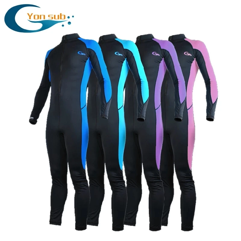 

YONSUB Lycra Rash Guard Man Women & Kds Swimming One piece Rashguard Swimwear Long Sleeve Rash Guard Surfing UPF50+ Beach Wear