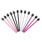100 шт одноразовая щетка для ресниц Мини Тушь для ресниц палочки кисть для бровей портативная Косметическая расческа для ресниц женские инструменты для макияжа