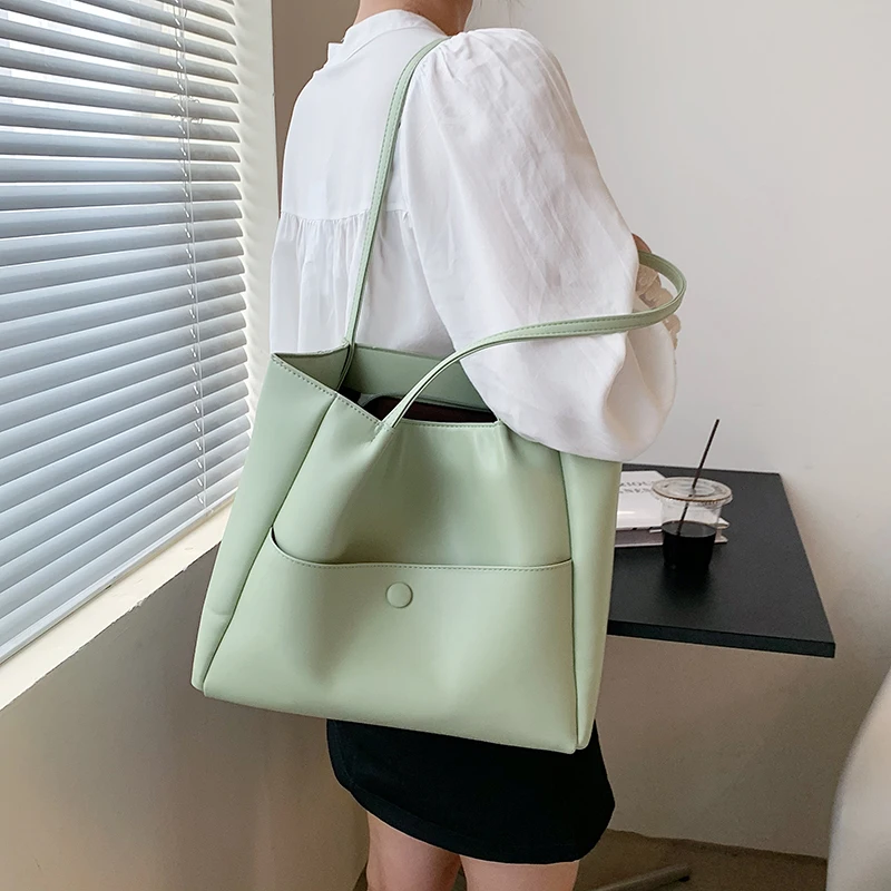 

Bags For Women 2021 New Luxury Handbags Summer Fashion Female Shoulder Bag Large Capacity Small Fresh Ladies Bucket Bag Green