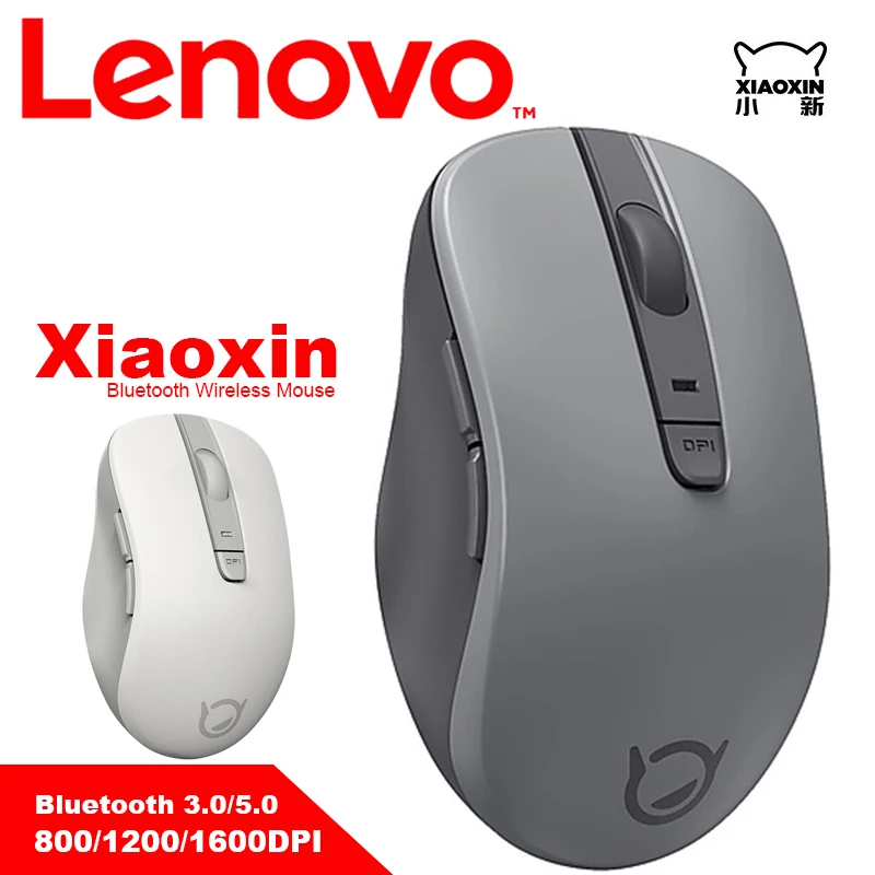 Беспроводная Bluetooth-мышь Lenovo BT/BT PLUS с функцией умного сна 1600 точек/дюйм Bluetooth 3 0/5 0