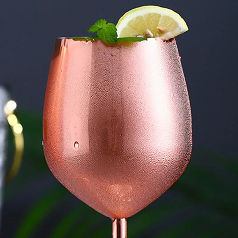 Бокал из нержавеющей стали для красного вина Металлический Стальной бокал