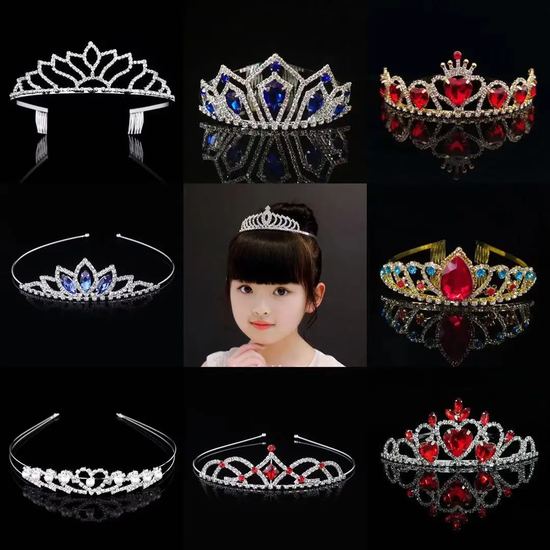 Принцесса Свадьба Диадема для невесты девушка Кристалл Стразы - Цена: 306.83