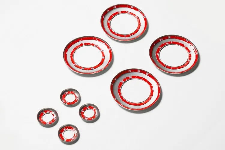 8 шт./компл. Автомобильная дверная колонка из нержавеющей стали звуковые кольца