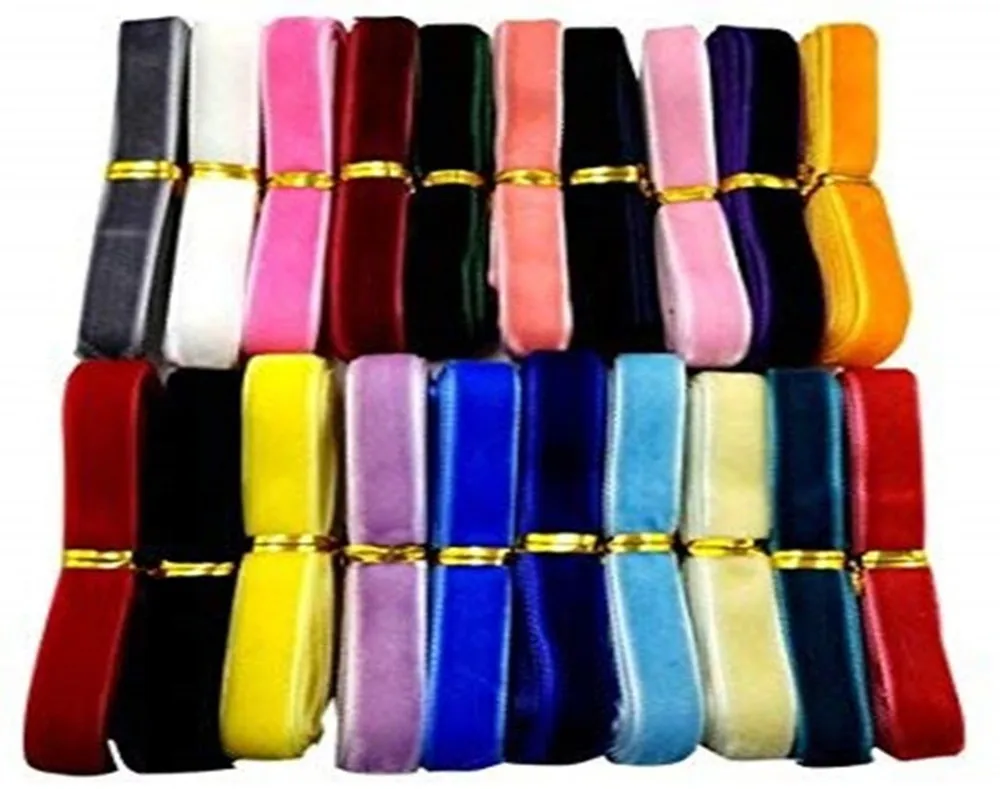 

3/8" （10mm）Velvet Ribbon for Weeding Party Decorations Gift Wrapping Bows Making 5yards