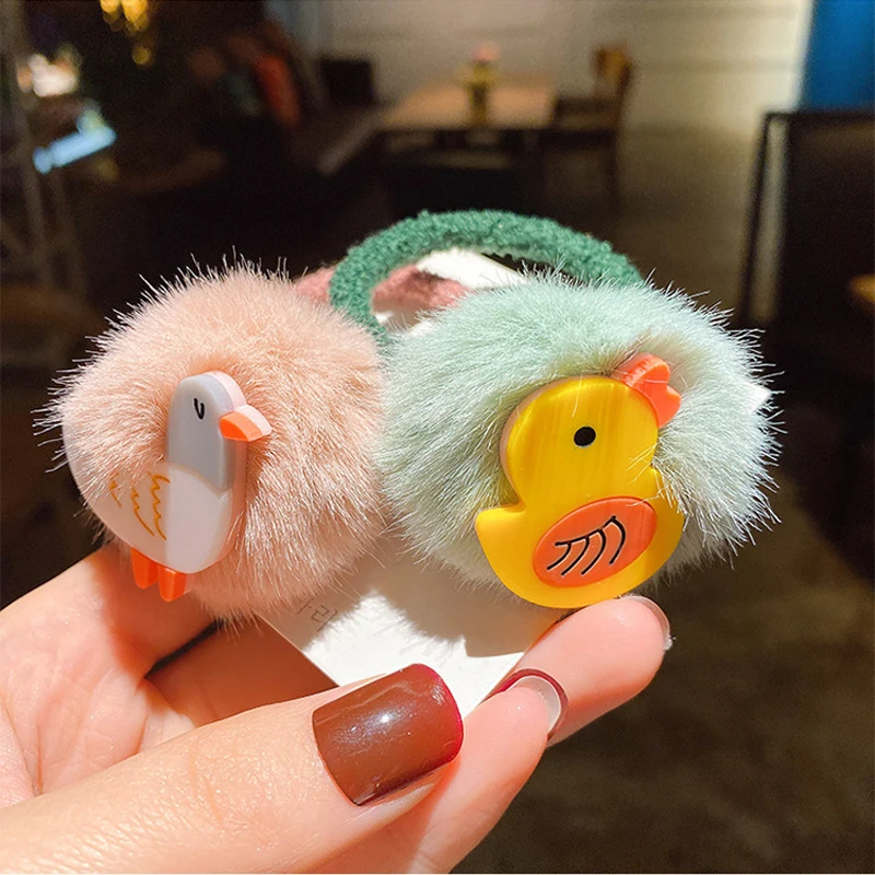 Резинка для волос с милыми мультяшными животными резинка девочек повязка