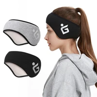 winter headband ear protection sports ear protection headband reflective logo windproof warm earmuff for cycling outdoor sport