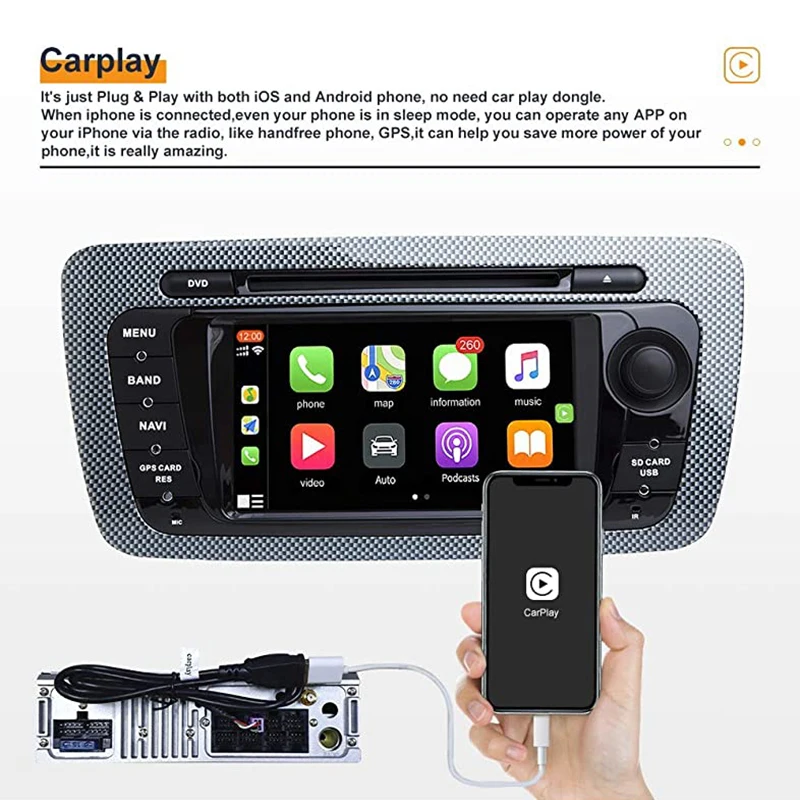 LDZDSEE 2 Din Android 9 0 DSP ГБ + 32 автомобильное радио GPS мультимедийный плеер DVD для Seat Ibiza 6j
