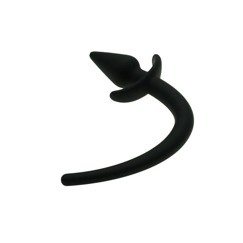 100% чистый силикон ручная работа хвост собаки задница забавный анальный секс но