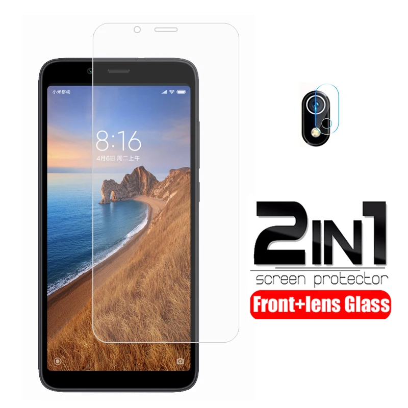 Защитное стекло для объектива камеры 2 в 1 xiaomi redmi 7a Защита экрана xiomi xaomi защитная