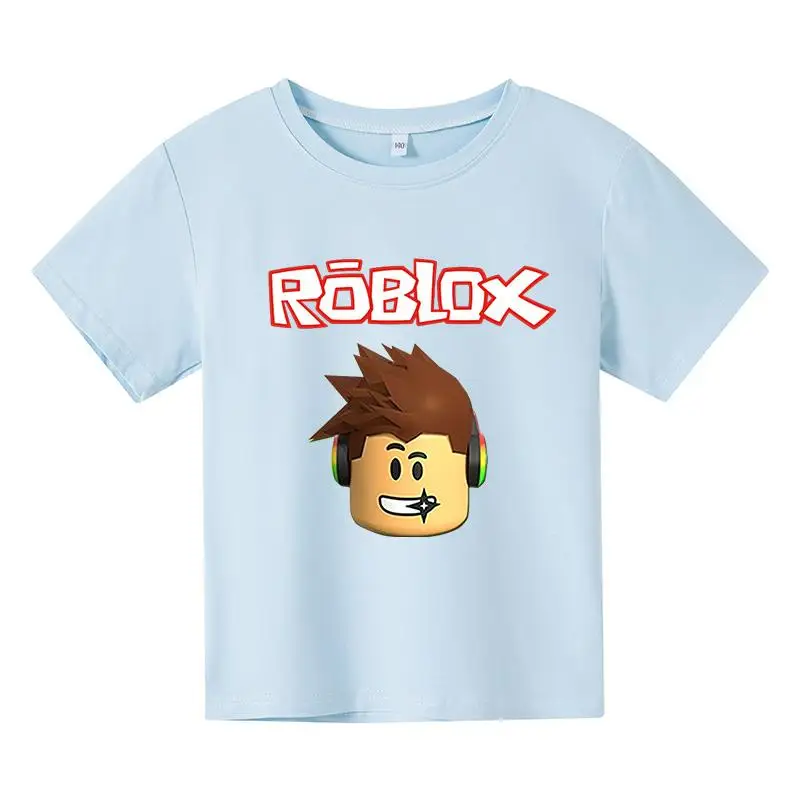 Новая летняя детская футболка из хлопка с принтом Robloxing коротким рукавом | Мать и