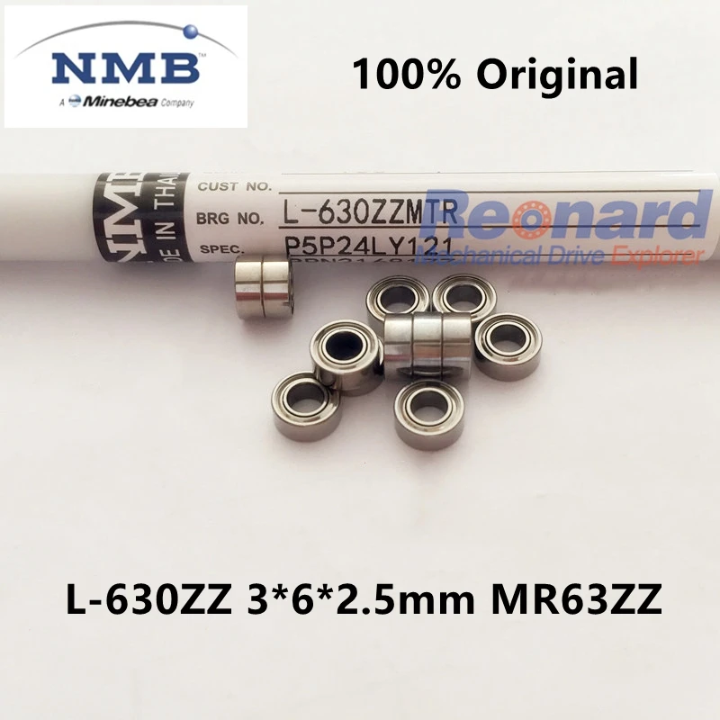 20 штук/100 шт. Оригинальный НМБ Высокая точность подшипник L 630ZZ 3*6*2 5 мм MR63ZZ