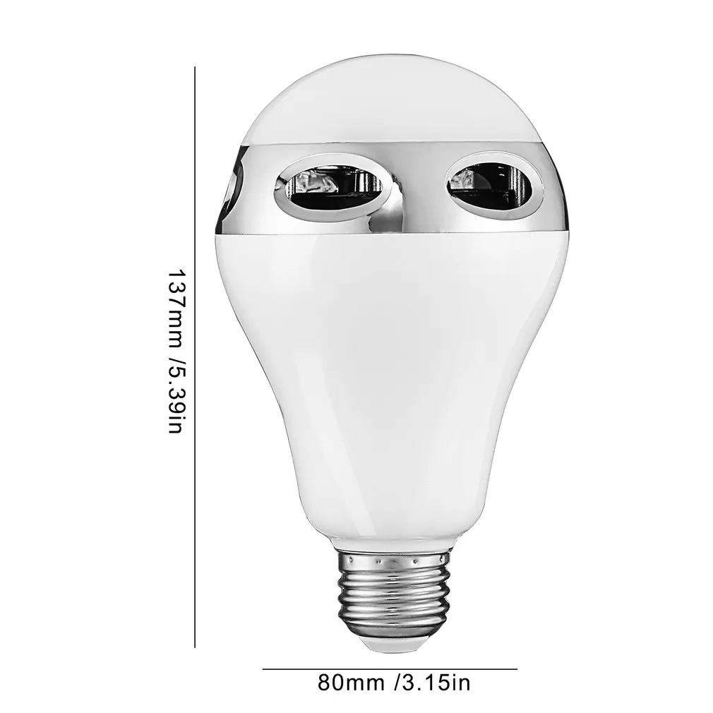 LED Bluetooth Speaker Light E27 RGB Bulb Color Changing/Music Player Lighting Lamp with Built-in Audio Mini |