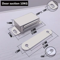10pcs stainless steel magnetic door catches cupboard wardrobe magnetic cabinet latch catches stop stoppers self aligning magnet