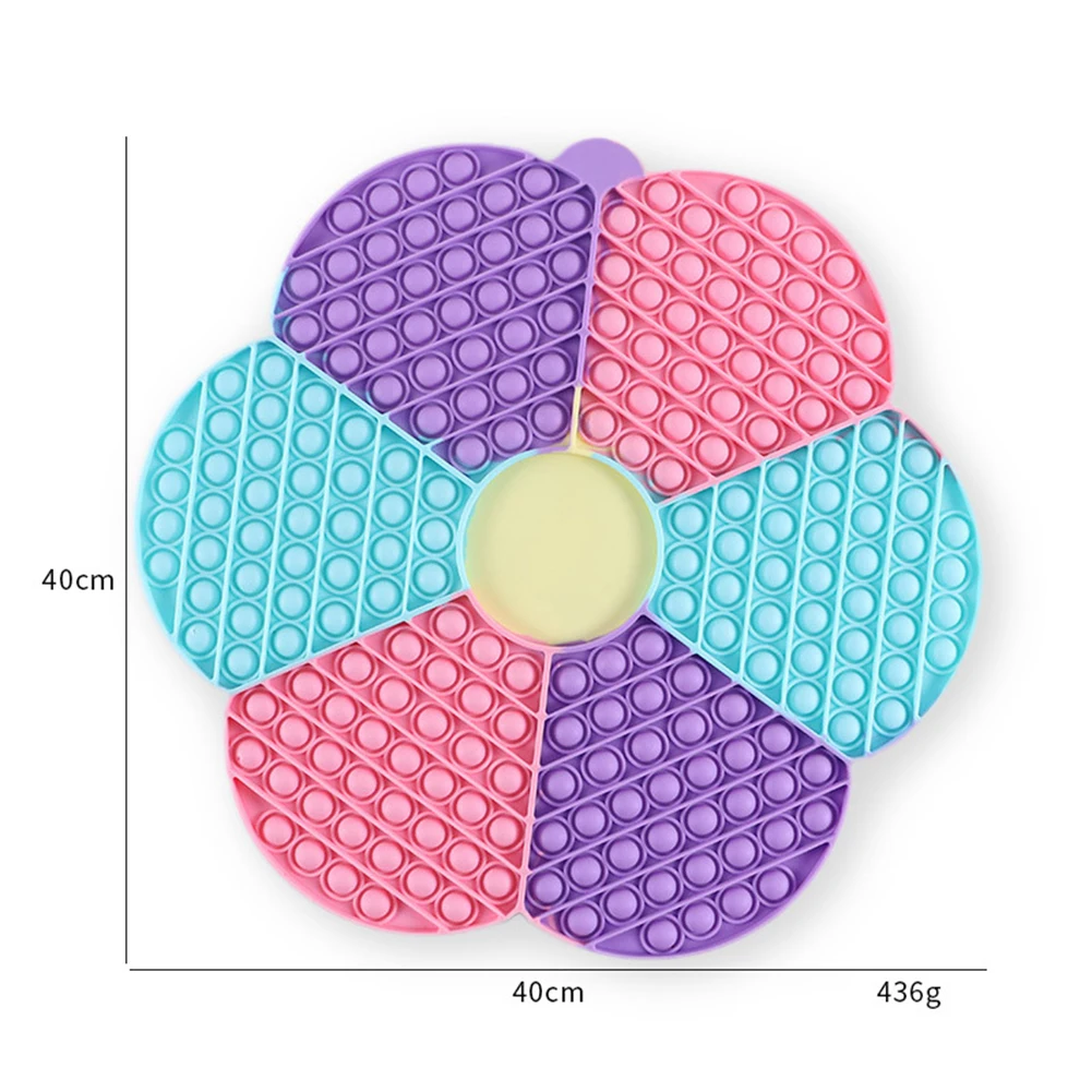 Big Size Flower Push Bubble Chessboard Adult Children Autism Anti-Stress Board Family Fun Interactive Game Sensory Fidget Toy | Игрушки и
