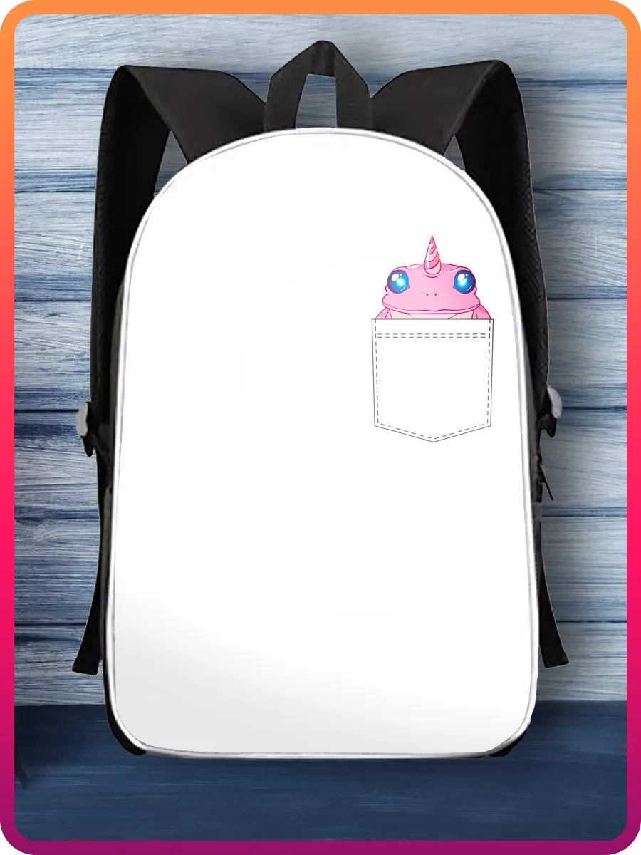 Рюкзак Разное Карман (милые животные лягушка в кармане) - 21890 | Багаж и сумки