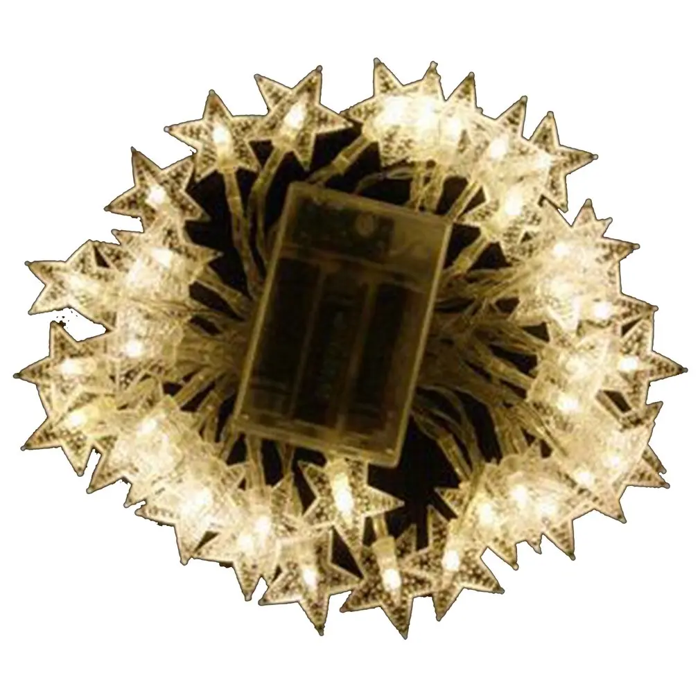 Настенный светильник в форме звезды гибкий Сказочный на батарейках