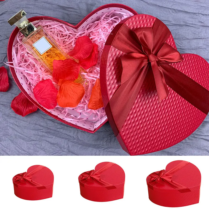 

Red Heart Shaped Florist Hat Box Candy Boxes Set Valentine's Day Gift Box Packaging Boxes Flowers Gifts Living Vase