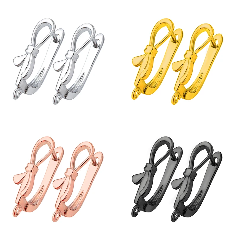 

New Gold/Silver Color Earring Hooks Clasps For DIY Fine Earrings Jewelry Making Material Handmade Earrings Accessories Supplies