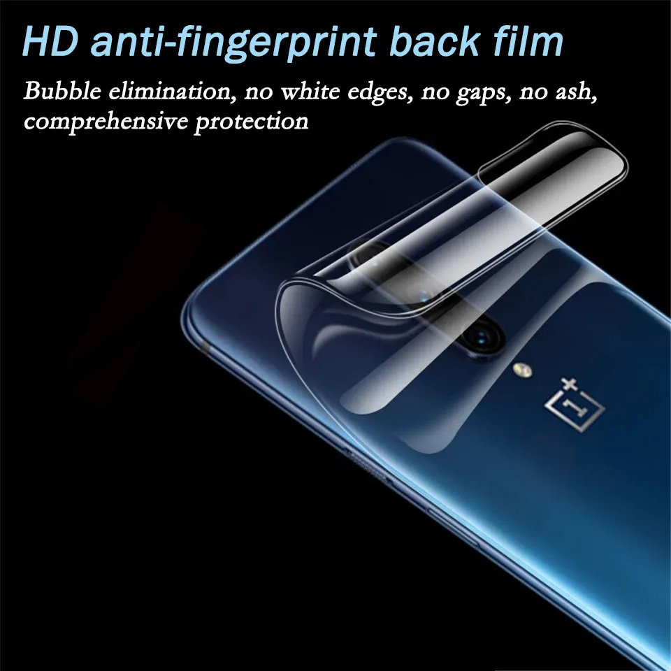 30D полное покрытие Гидрогелевая пленка для Oneplus 7T 7 Pro Защитная пленка для экрана для Oneplus 6 T 6 прозрачная задняя защита не стекло