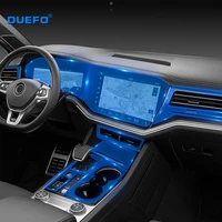 lsrtw2017 transparent gps navigation car interior screen gear anti scratch protective film for volkswagen touareg 2019 2020 vw