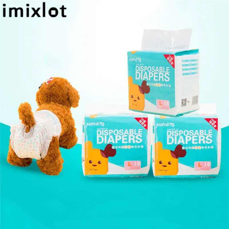 Imixlot 10 шт. подгузники для домашних животных физиологические штаны щенков