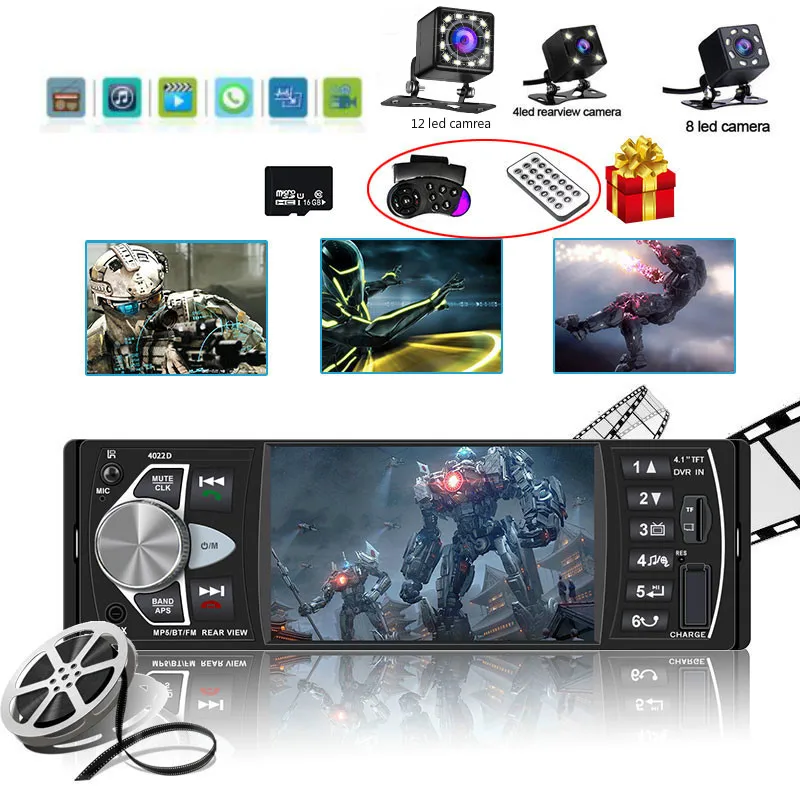 Авторадио 1 Din Bluetooth радио SD MP5 плеер Coche recorder автомагнитолы Estereo Poste Para oto teypleri Автомагнитола Автомобильный плеер