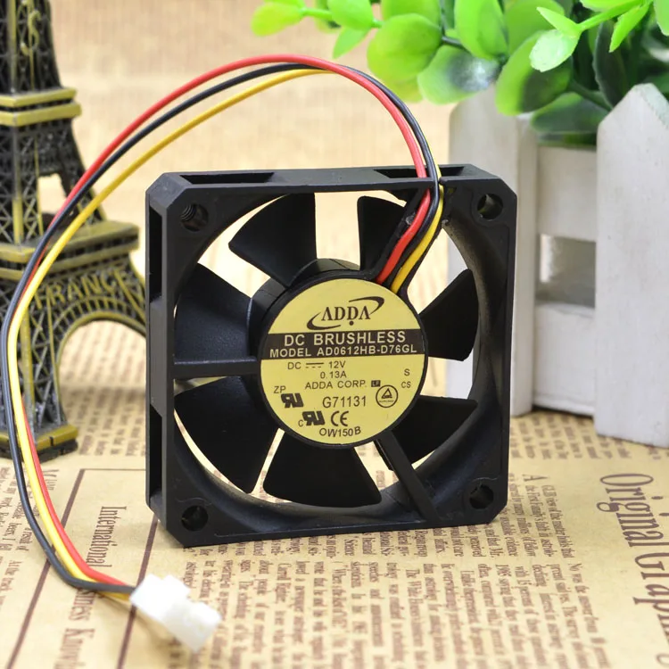 Новый 6015 6 см AD0612HB-D76GL 12V 0.13A защиты электродвигателя Вентилятор охлаждения |
