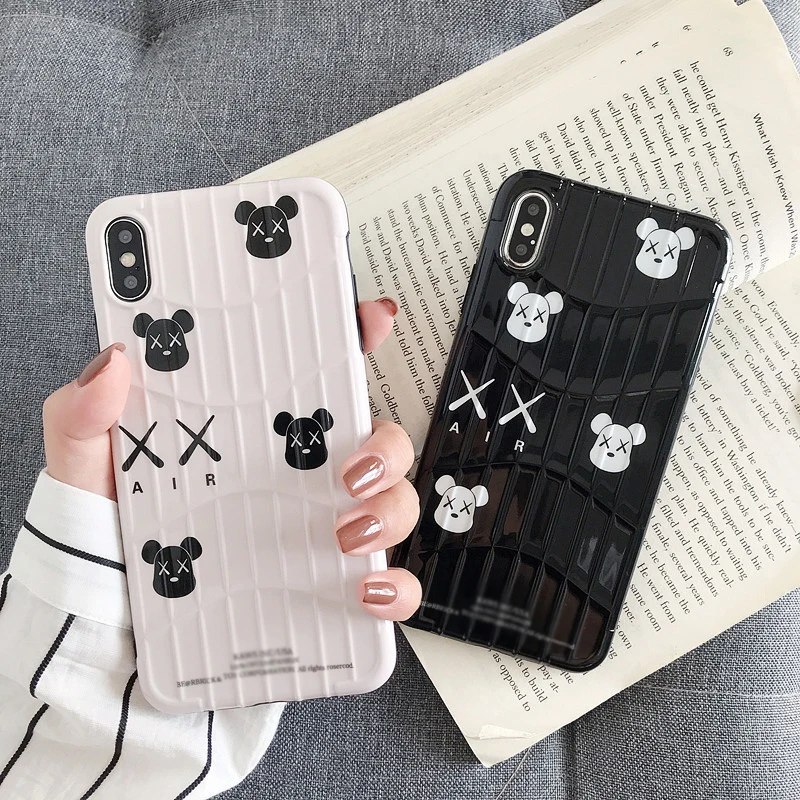 Kaw мультфильм чемодан медведь 2 прекрасный силиконовый чехол для iPhone 11 Pro Max 6 6s 7 8