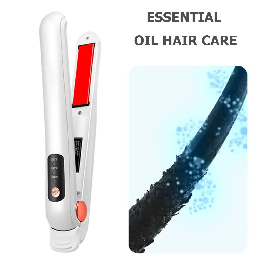 

Portable Mini Lazy Hair Curling Iron Rechargeable Fluffy Waves Hair Straightener Iron Curler Hair Styling Tools Straighten Hair
