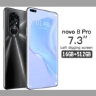 Смартфон Android 512, 16 ГБ, 7,3 ГБ, Celulares восемь ядер, HD-камера, 6800 дюйма, телефон мАч, глобальная версия 4G, мобильные телефоны