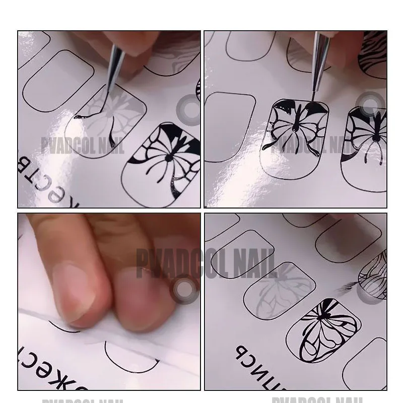 Тренировочные линейки для нейл арта шаблоны рисования Обучающая книга акриловый