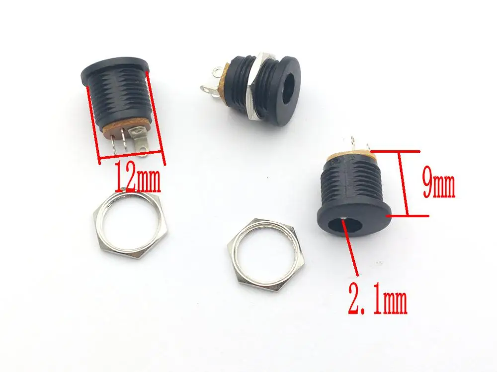 Разъем постоянного тока 5 мм X 2 1 Монтажная панель мощность CCTV|cctv power|power cctvdc 5.5mm x 2.1mm