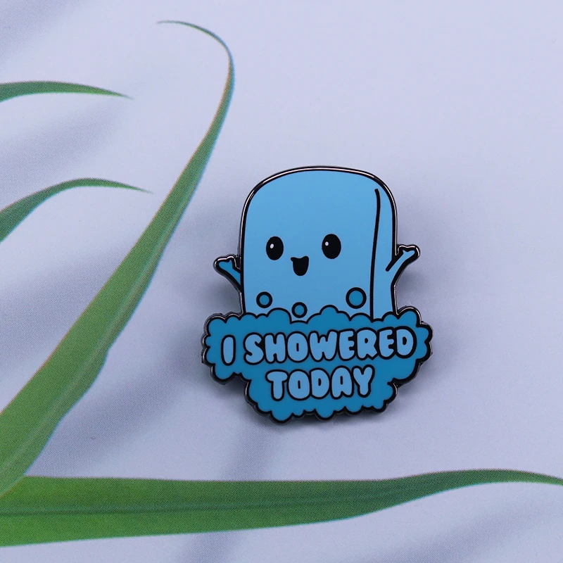 Забавная брошь в виде саркастического интроверта эмалированная для взрослых с