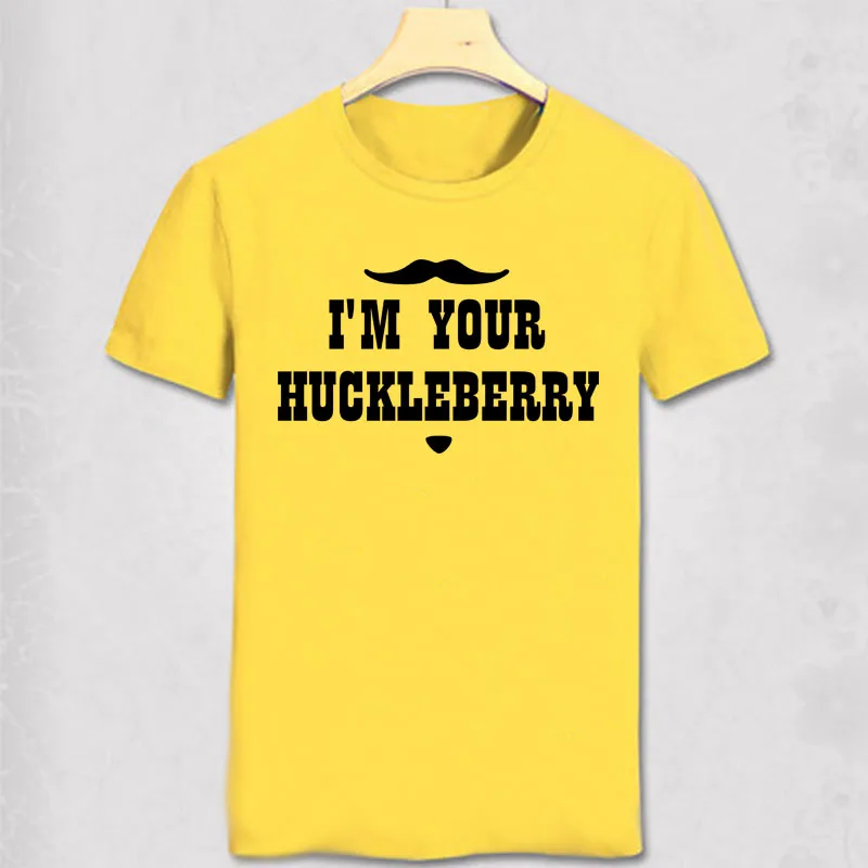 Футболка с надписью I'm Your Huckleberry винтажная Классическая рубашка надгробный