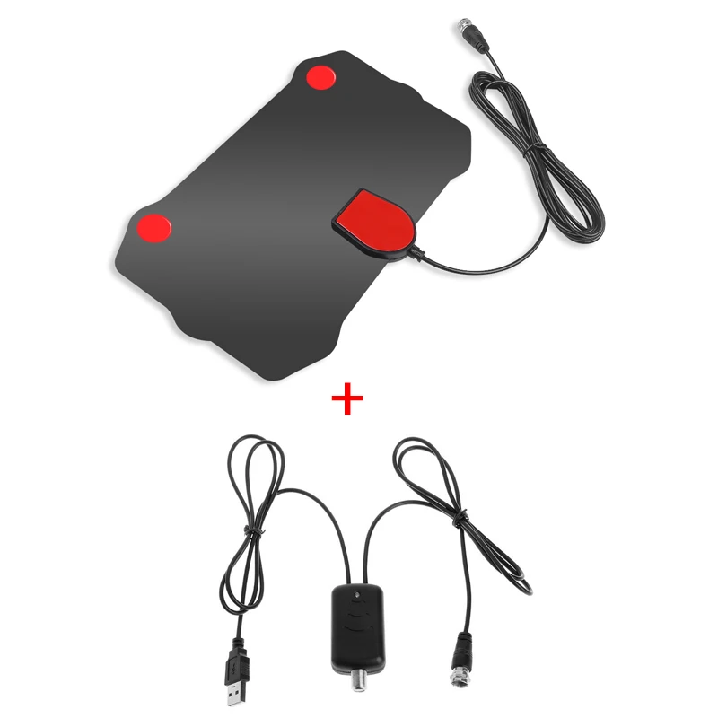 A Set Kebidumei 1080P внутренняя цифровая ТВ антенна HD телевизионная антена с HD DVB-T/T2 DVB T/T2 DVBT2 кабельная антенна ТВ УВЧ УКВ D ТВ антенны воздушные - Цвет: A Set