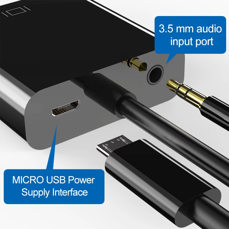 Конвертер 4K HDMI в VGA для телеприставки Linker ТВ Smart TV адаптер поддержка Samsung Dex |