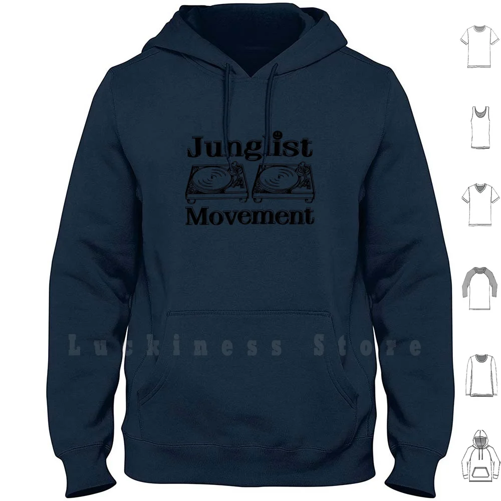 

Junglist толстовки с длинным рукавом Junglist механизм Junglist Jungle Music Original