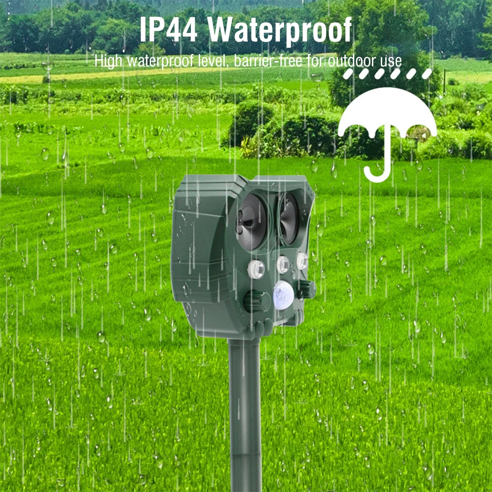 Репеллент для животных на солнечной батарее средство отпугивания кошек и собак