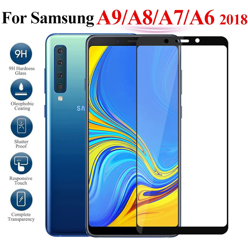 Защитное стекло для samsung galaxy a9 a8 a7 a6 plus 2018 закаленное tremp a9200 a750 a 9 8 6 Защитная пленка