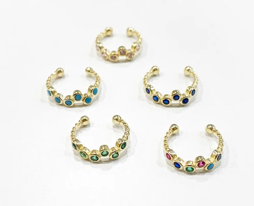 1 шт минимального минималистский слуховая косточка уха хряща серьги клипсы 925