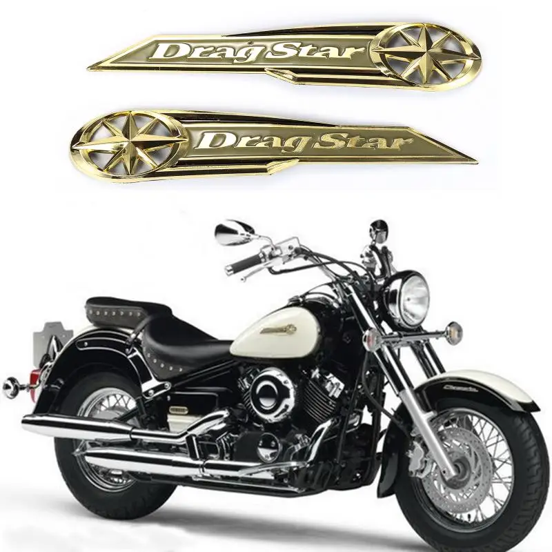 

1 Pair (left & Right) Brand New Motorcycle Gas Tank Emblem Sticker Badge Decal For Yamaha Dray Star Motorcycle Accessories