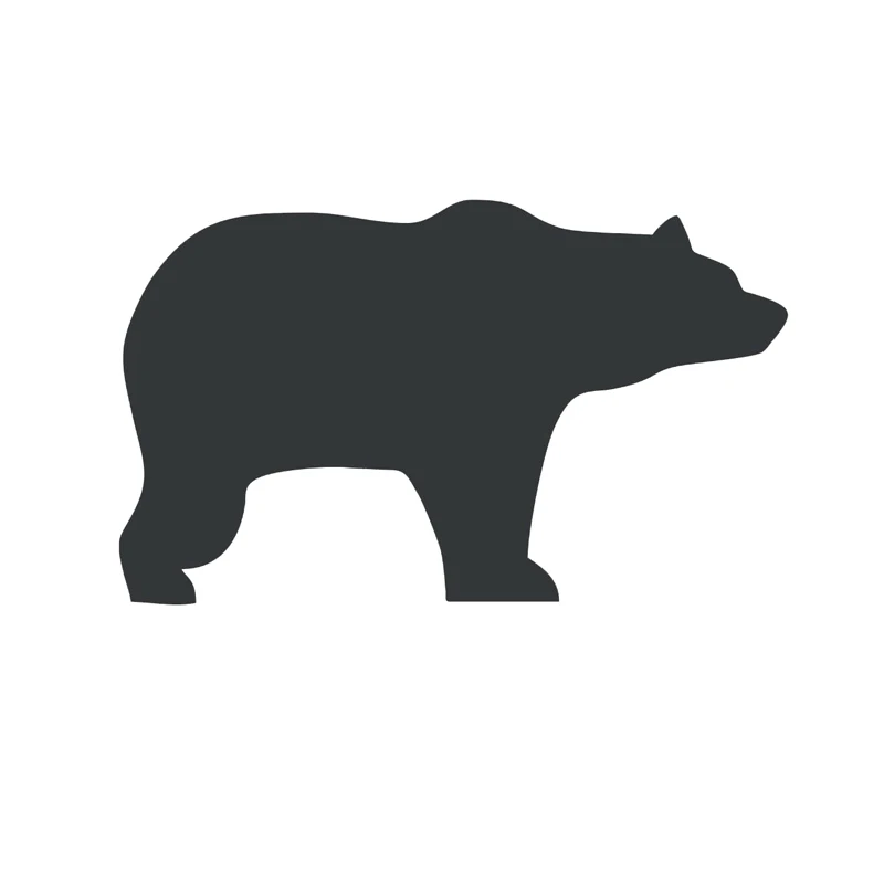 Виниловая наклейка Bear с высечкой для автомобиля на окно бампер ноутбук стену 4