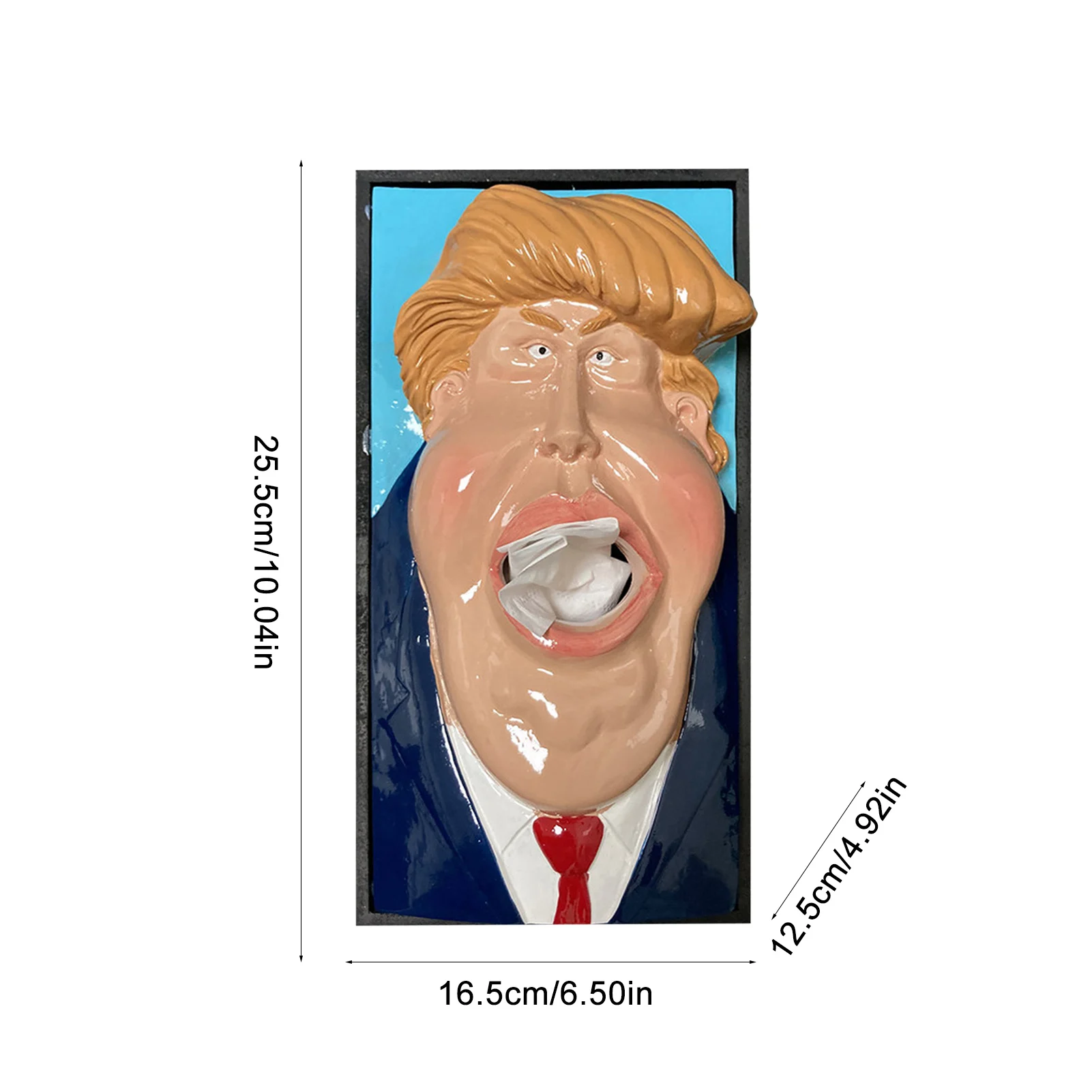 

Trump Facial Tissue Dispenser Box Kitchen Home Car Towel Napkin Holder Papers Dispenser Case Table Decoration