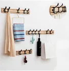Лидер продаж, Скандинавская деревянная вешалка для пальто, держатель для ключей, вешалки для одежды, простой крючок, настенная полка, домашняя декоративная мебель для спальни