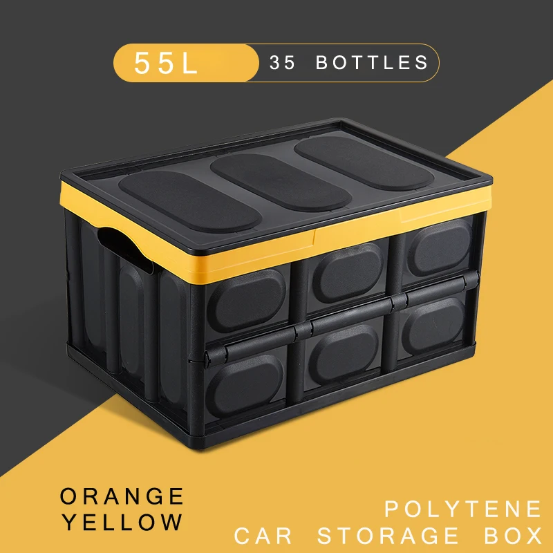 

B-LIFE Folding Plastic Storage Crate with Water Container Bag Hold Ice Keep Fresh Fish Food Furit While Transport Storage Box