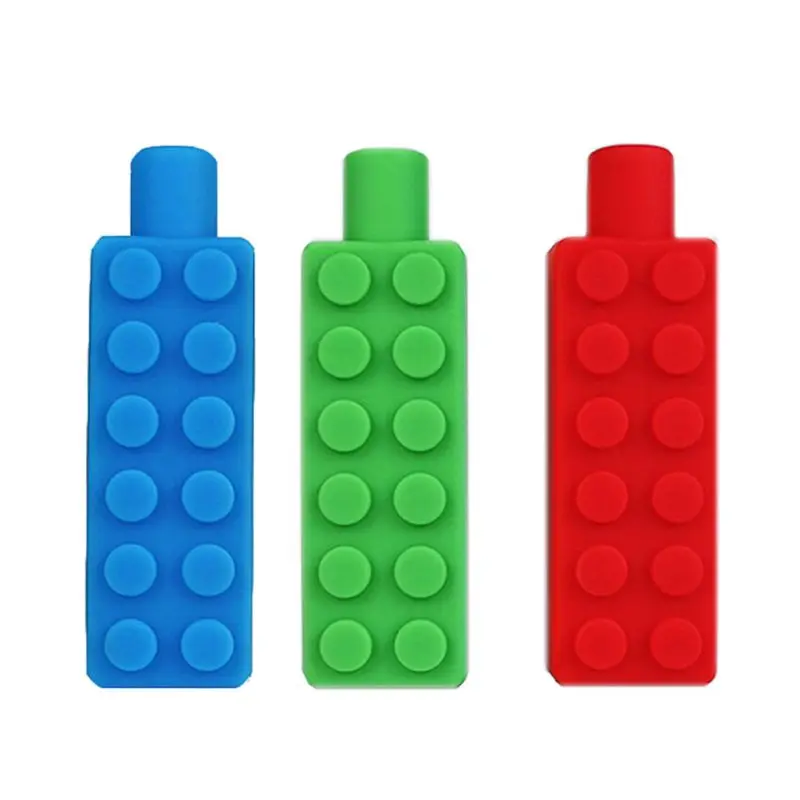 

Pencil Toppers 3 Pack Silicone Therapy Toys Chewy Sensory Toy for Autism Anxiety