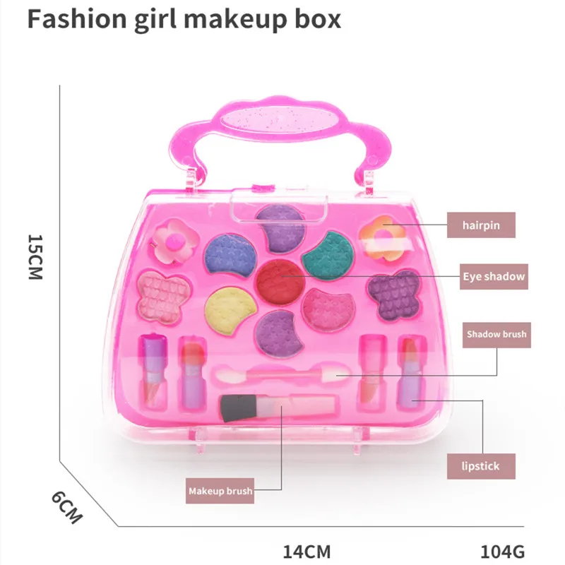 Детские игрушки для макияжа домик девочек трехслойная коробка с клубникой