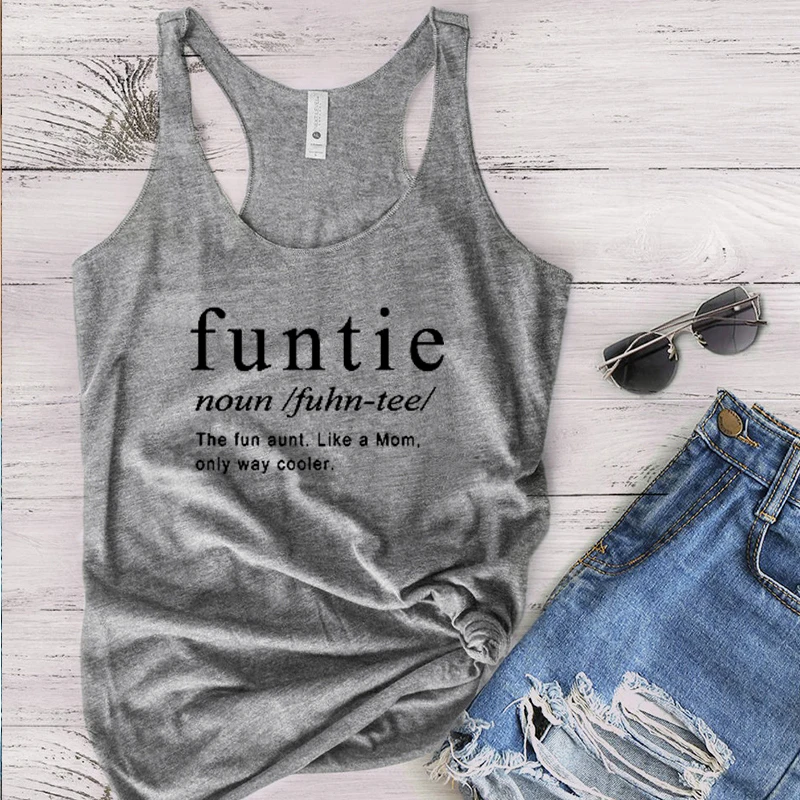 

Funny Tshirts for Women Auntie Gifts Gothic Print Harajuku Top Saying Funny Aunt Shirts Plus Size Women Graphic Tee